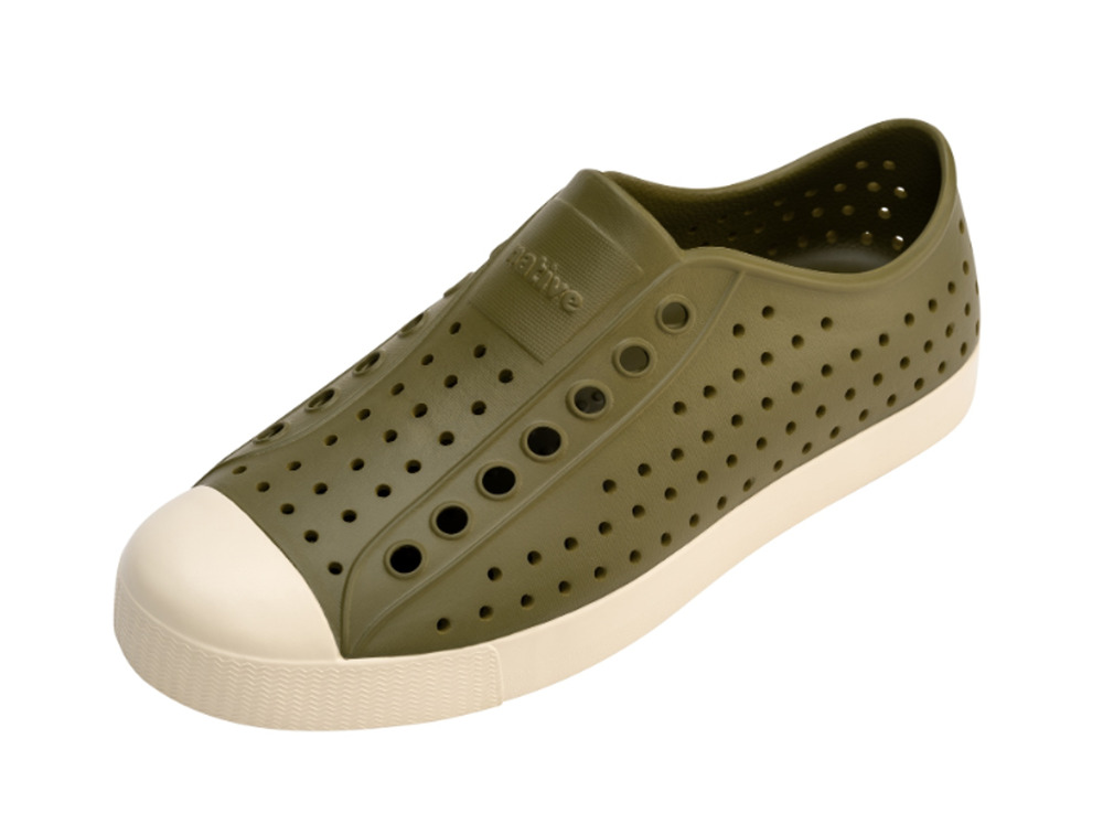 Native Mens Jefferson Slip On Shoes Size 12 Rookie Green EVA Waterproof NIB